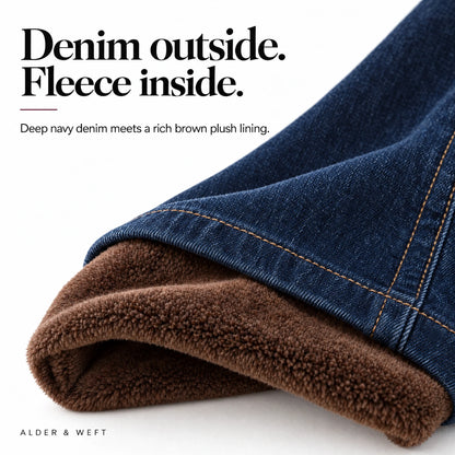 Premium Fleece-Lined Denim Jeans