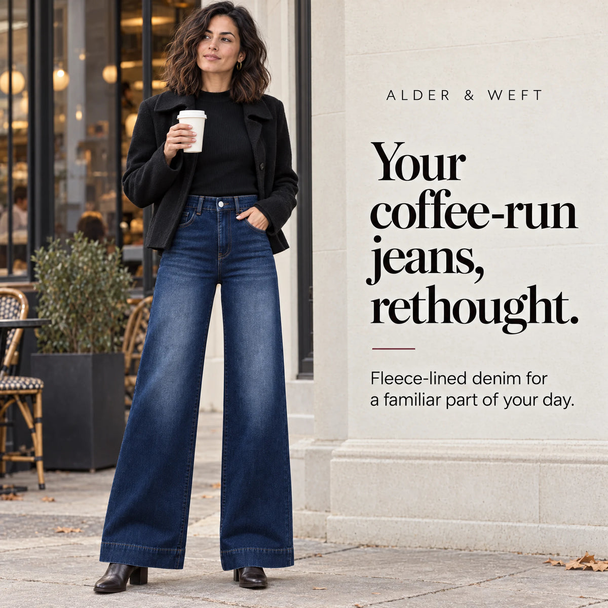 Premium Fleece-Lined Denim Jeans