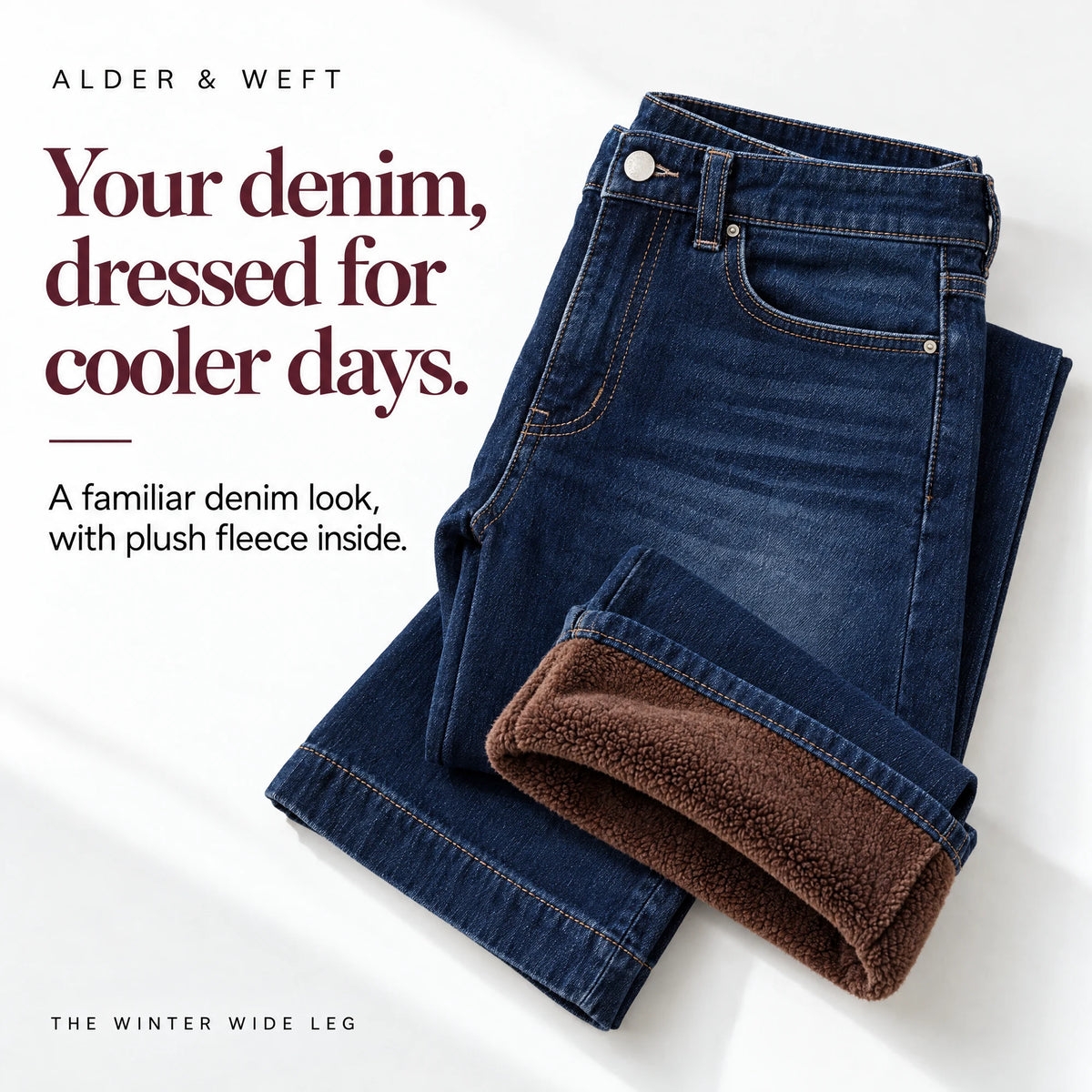 Premium Fleece-Lined Denim Jeans